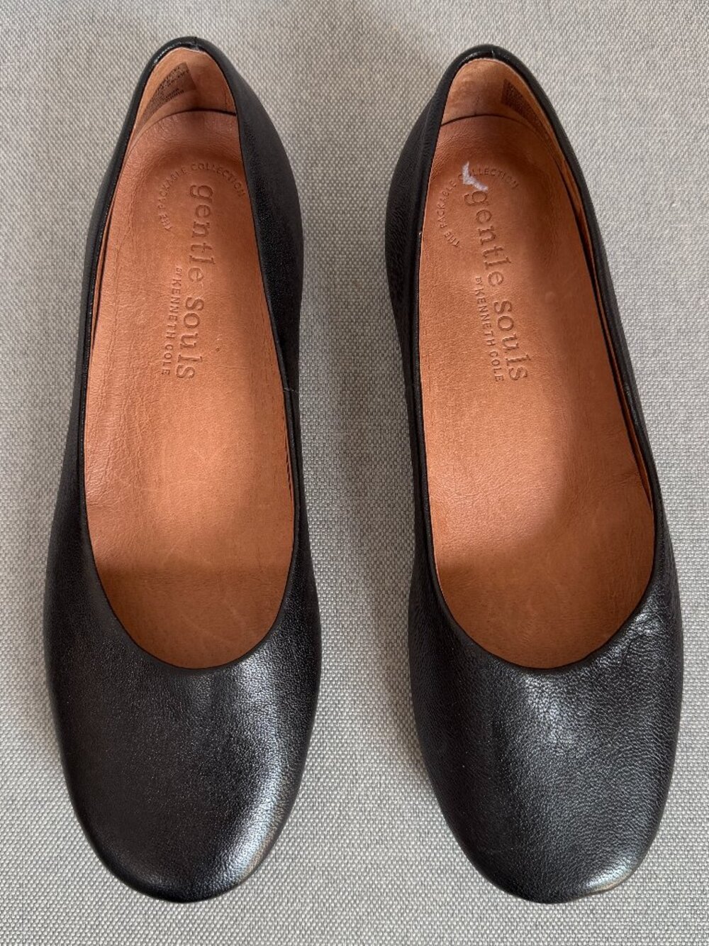 GENTLE SOULS Black Elevate Travel Ballet *Only Worn Once* Soft Leather Flats
